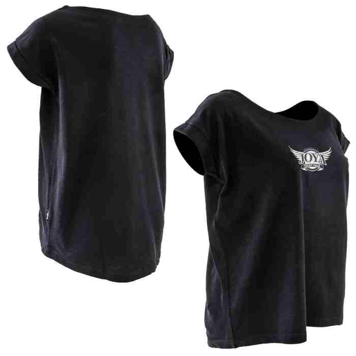 Joya Dames Sportshirt Katoen Zwart Kopen