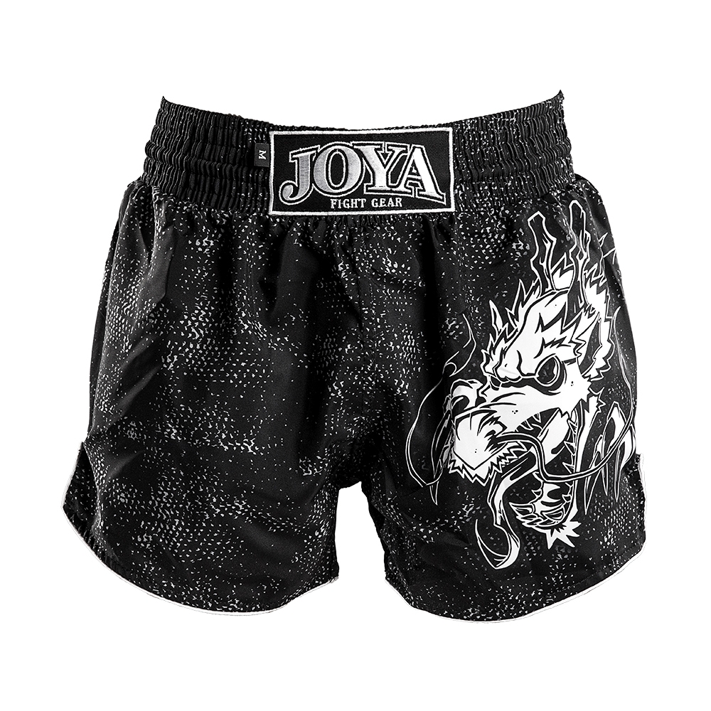 Joya Dragon Kickboks Broekje - Zwart - Wit