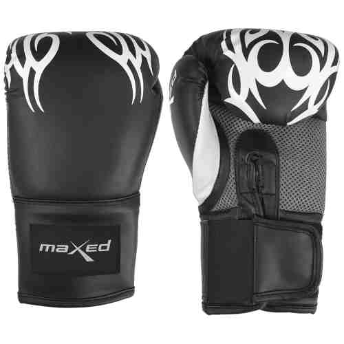 Maxed Bokshandschoenen - Kunstleer - Zwart - www.jokasport.nl