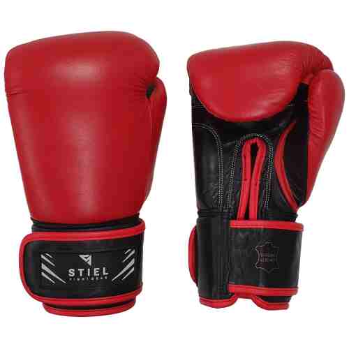 Stiel Thailand Kickbokshandschoenen - Rood - Zwart - www.jokasport.nl