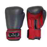 Stiel Thailand Kickbokshandschoenen - Grijs - Rood - www.jokasport.nl