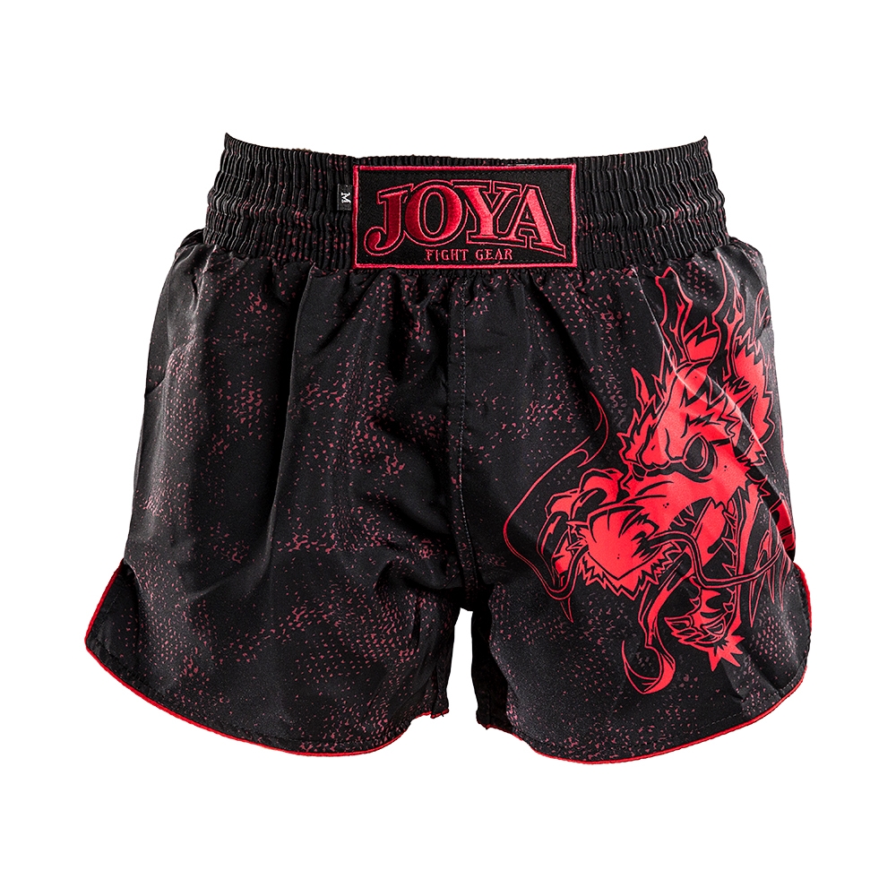 Joya Dragon Kickboks Broekje - Zwart - Rood