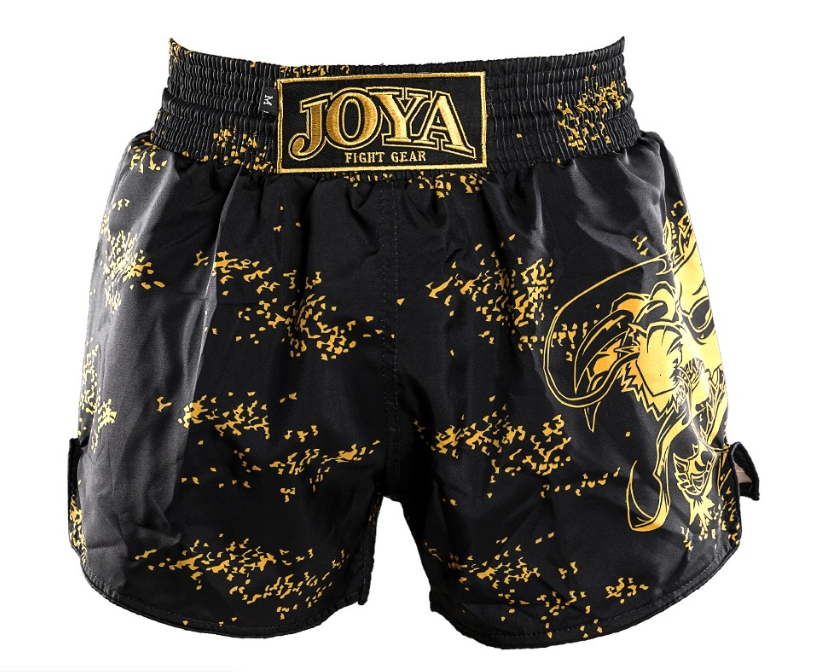 Joya Dragon Kickboks Broekje - Zwart - Goud - Jokasport.nl