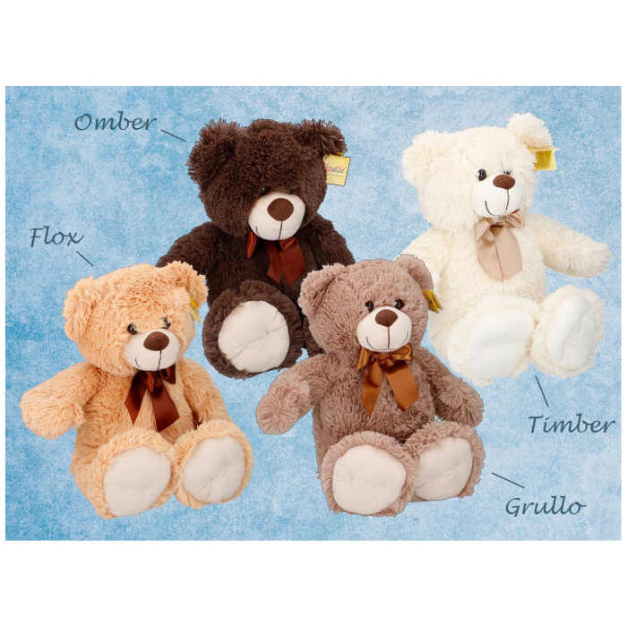 Sunkid Knuffel - Knuffelbeer - Teddybeer 54cm met strik - Grullo - jokasport.nl
