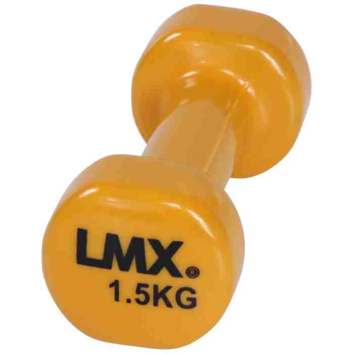 LMX Dumbbells - 2 x 1,5 kg - Vinyl - Oranje-0