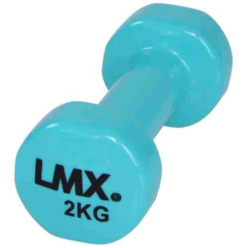 LMX Dumbbells - 2 x 2,0 kg - Vinyl - Lichtblauw-0