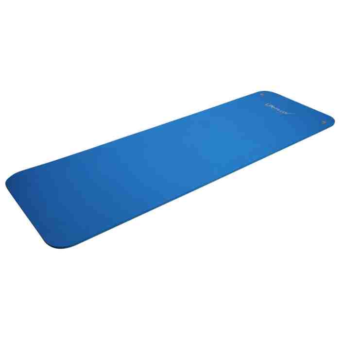 LMX Professionele Aerobic Fitnessmat 180x60x1,6cm - Blauw - www.jokasport.nl