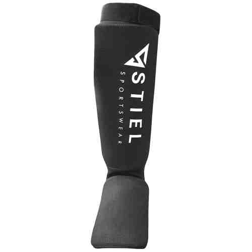 Stiel Scheenkousen Kickboksen - Katoen - Zwart met wit www.jokasport.nl