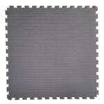 Sportmat - Puzzelmat 100 x 100 x 2 cm - Zwart - Rood - www.jokasport.nl