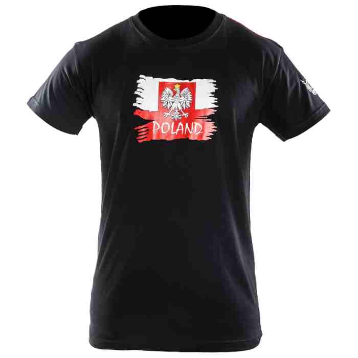 Joya Vlag T - Shirt - Polen - Zwart-542026