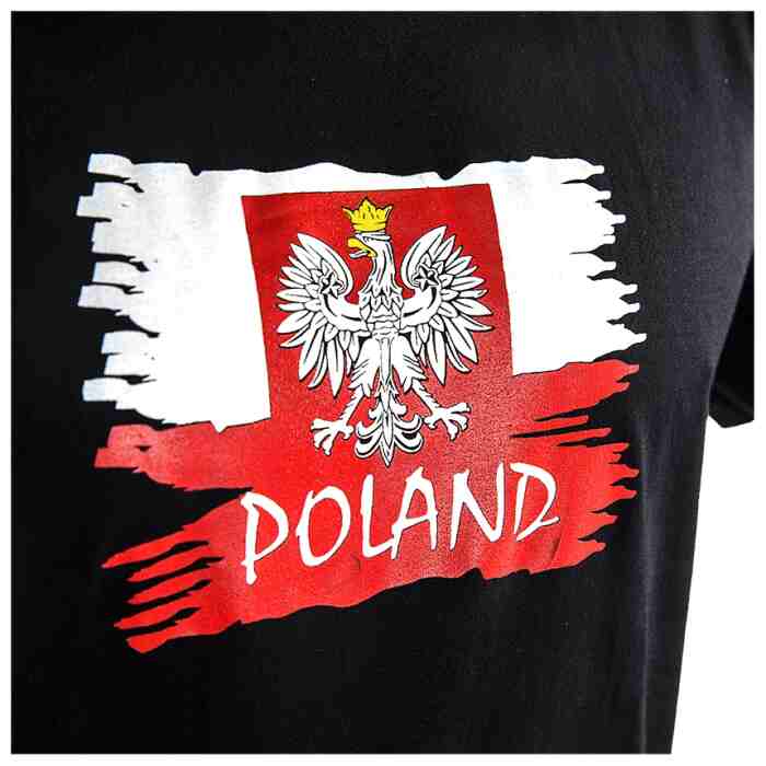 Joya Vlag T - Shirt - Polen - Zwart-542028