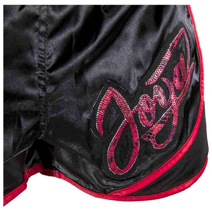 Joya Thailand Kickboks Broek - Snake - Zwart Rood-542111