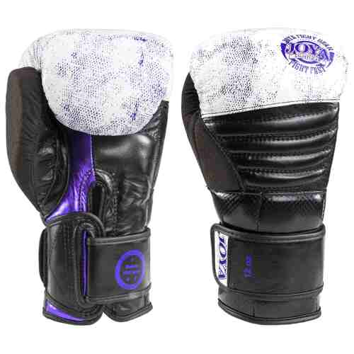 Joya Kickbokshandschoen Purple Falcon - Leer - Zwart-0