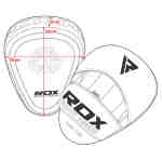 RDX Sports Focus Pads Rex Curve T1 – Rood/Zwart-535905