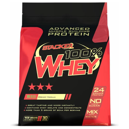 Stacker 2 100% Whey Protein 908 gram - Vanilla