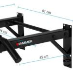 Hammer Optrekstang - met lifting hooks en push-up bars