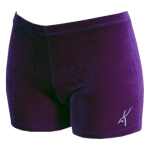 Hotpant paars glad velours 1