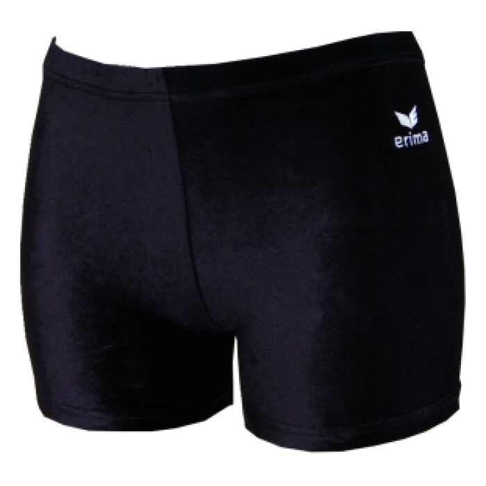 Hotpant zwart glad velours