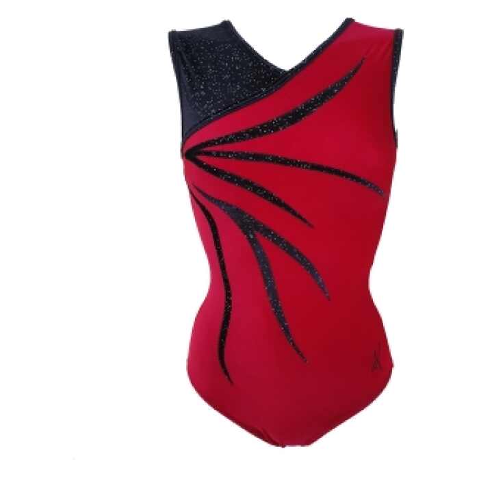 Turnpakje TS Taranto rood velours z.m.
