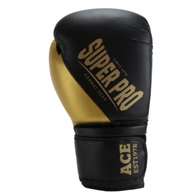 Super Pro Combat Gear ACE (kick)bokshandschoenen Zwart-Goud