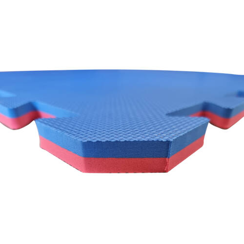 Sportvloer Extra stevig - 100 x 100 x 2cm - Rood en Blauw - jokasport.nl