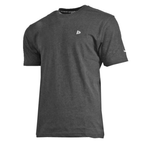 Donnay Heren T Shirt Vince Donkergrijs gemeleerd Jokasport