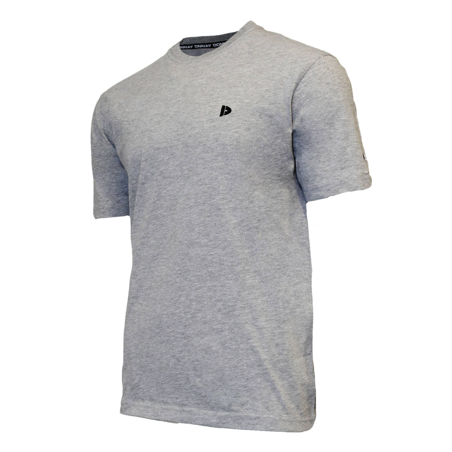 Donnay Heren – T-Shirt Vince – Lichtgrijs gemeleerd 1