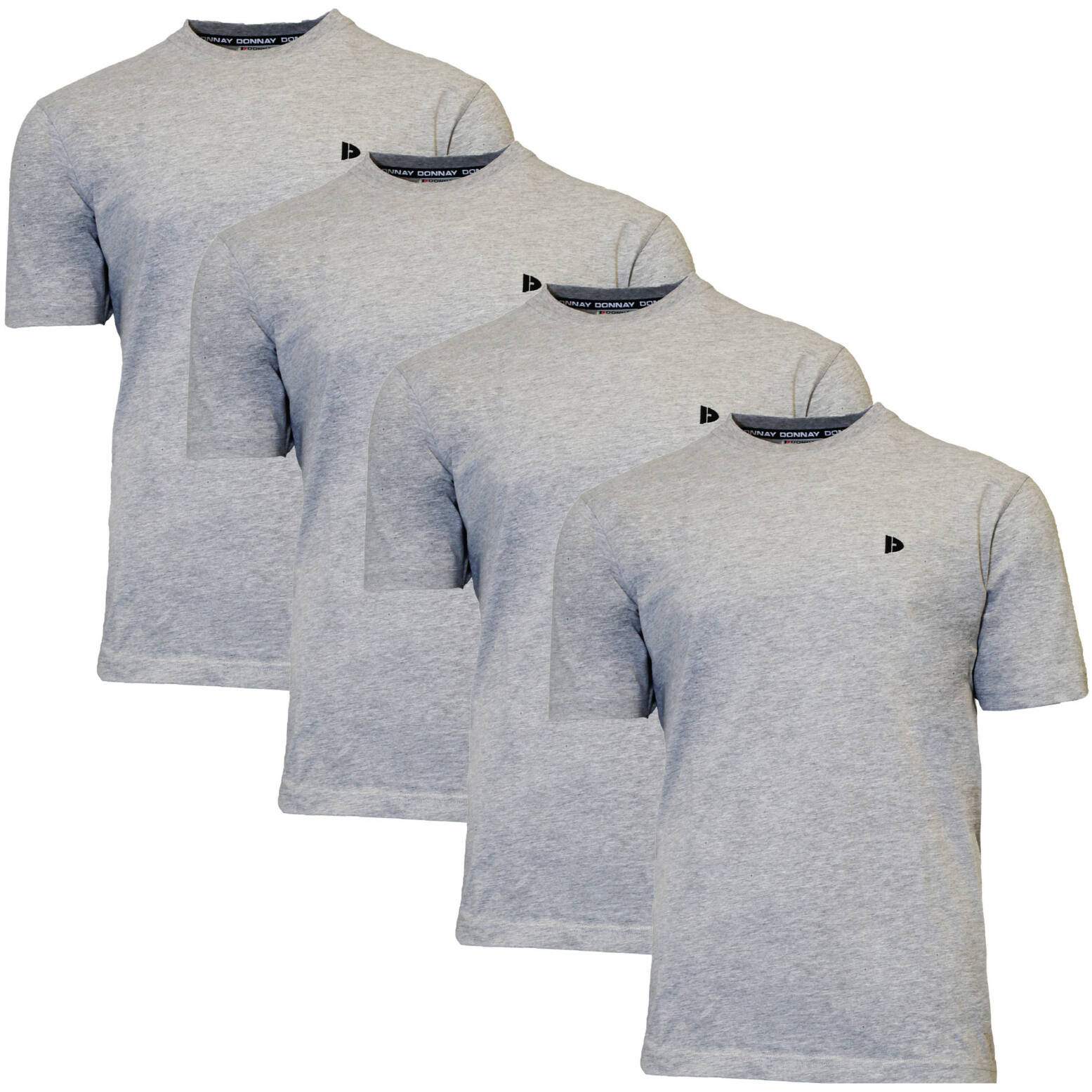 Donnay Heren – T-Shirt Vince – Lichtgrijs gemeleerd 7