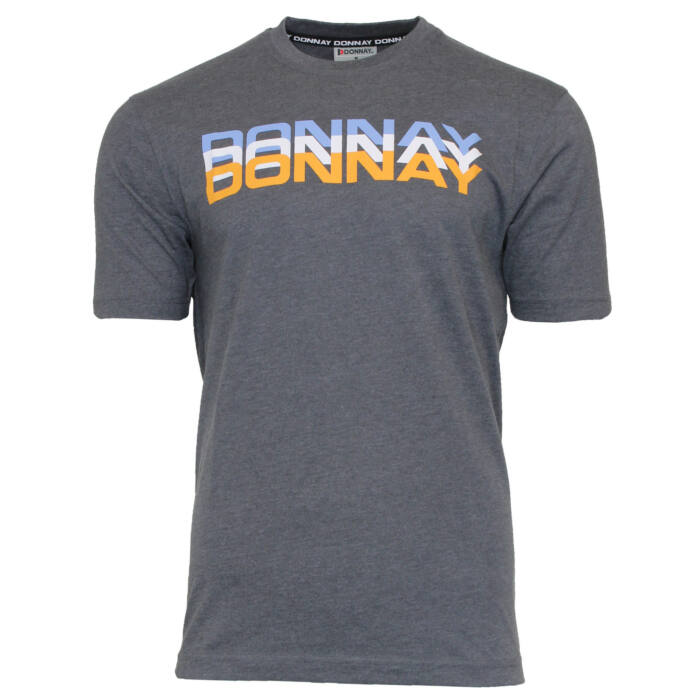Donnay Heren - T-Shirt Daks -Donkergrijs gemeleerd