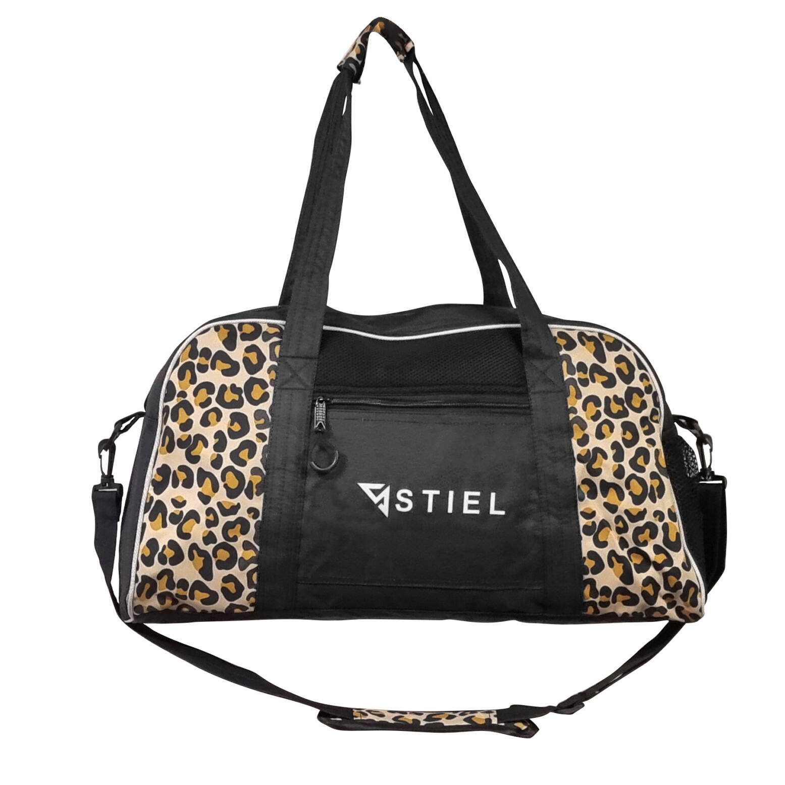 Stiel Leopard Dames Sporttas - Zwart