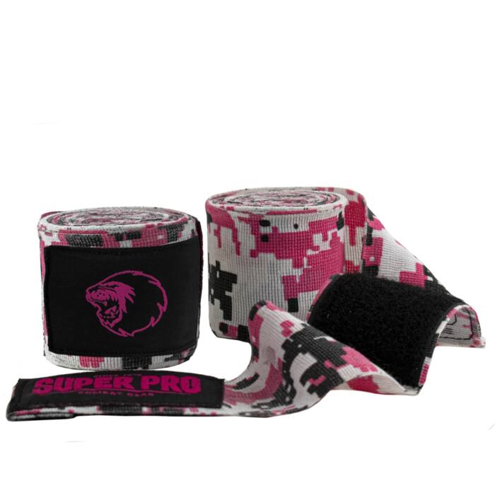 Super Pro Combat Gear Bandages Camo Roze/Zwart/Wit