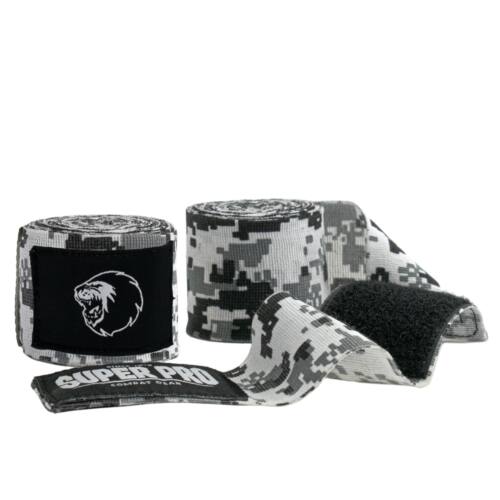 Super Pro Combat Gear Bandages Camo Zwart/Grijs/Wit