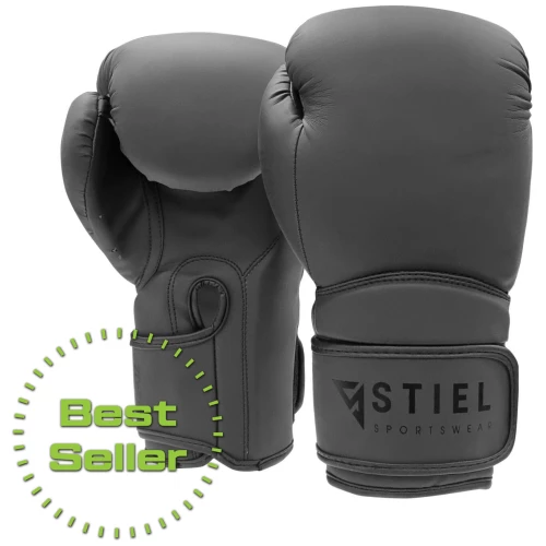 Stiel Metal DX Bokshandschoenen - PU - Matzwart - jokasport.nl