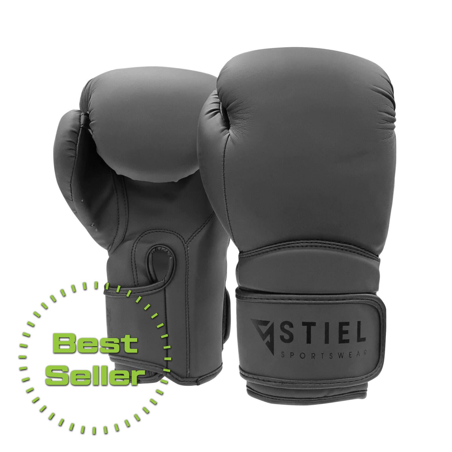Stiel Metal DX Bokshandschoenen - PU - Matzwart - jokasport.nl