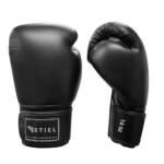 Stiel Pro Thai Bokshandschoenen Leer Zwart jokasport.nl