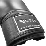 Stiel Pro Thai Bokshandschoenen Leer Zwart jokasport.nl