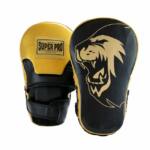 Super Pro Combat Gear Handmitts Long Curved Leder Zwart/Goud - jokasport.nl