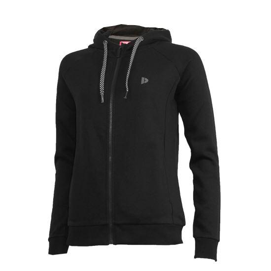 Donnay F/Z Vest met capuchon Anna Zwart