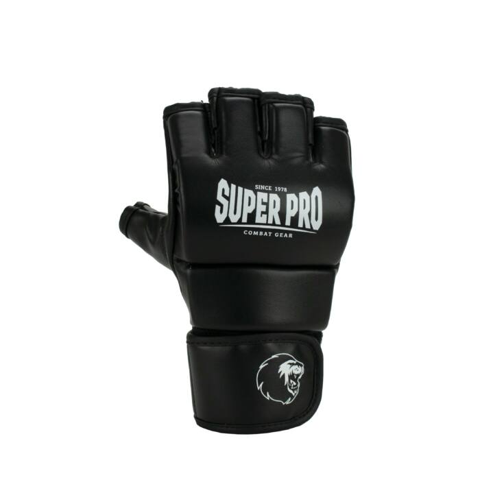 Super Pro Combat Gear Brawler MMA Handschoenen Zwart/Wit