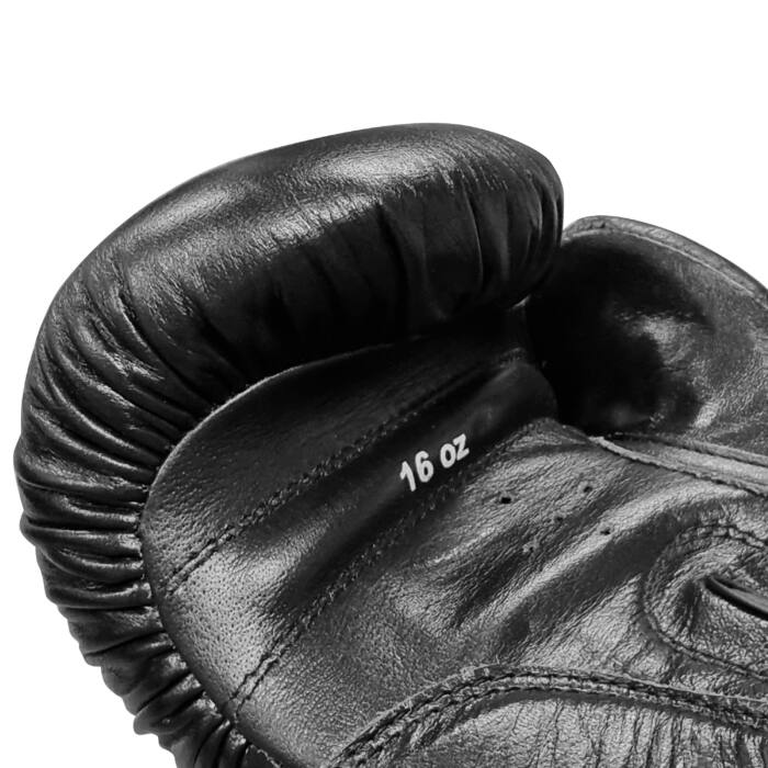 Stiel Basic Bokshandschoenen V2 – Leer – Zwart - www.jokasport.nl