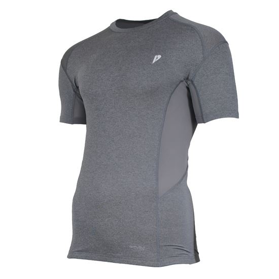 Donnay Heren – Compressie shirt korte mouw – Grijs 1 Donnay Heren – Compressie shirt korte mouw – Grijs