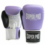 Super Pro (thai)bokshandschoenen Leer Enforcer Lila/Zwart/Wit