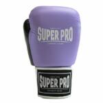 Super Pro (thai)bokshandschoenen Leer Enforcer Lila/Zwart/Wit 2