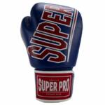 Super Pro Challenger (Kick)bokshandschoenen – Leer Blauw/Rood/Wit 2