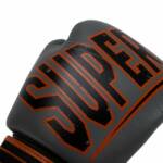 Super Pro Challenger (Kick)bokshandschoenen – Leer Grijs/Oranje/Zwart 6