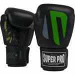Super Pro No Mercy Bokshandschoenen - Zwart met groen