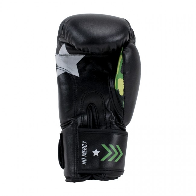 Super Pro No Mercy Bokshandschoenen Kids - Zwart met groen - jokasport.nl