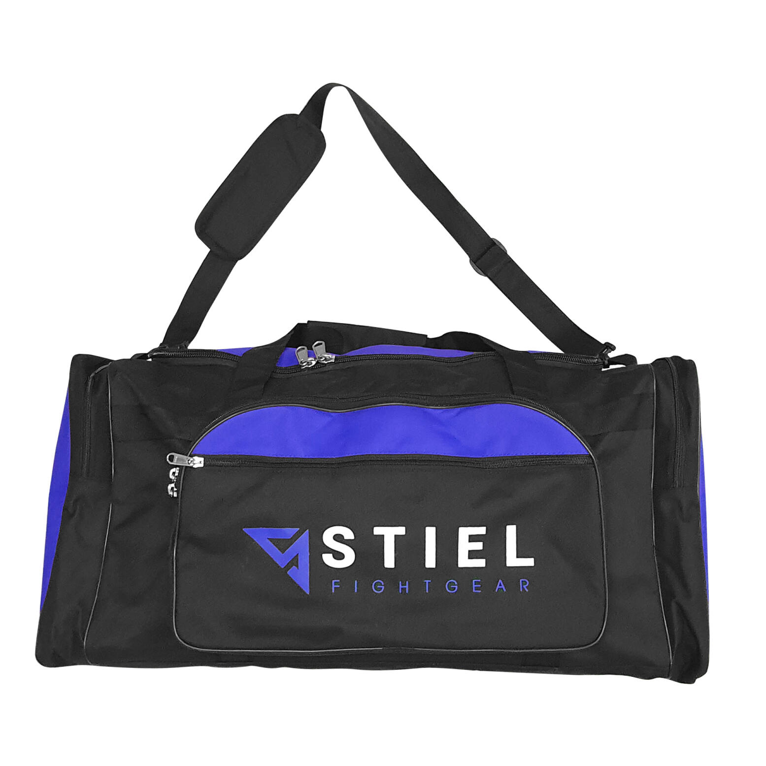 Stiel Sporttas - Large - Zwart met Blauw - 70 x 38 x 28cm