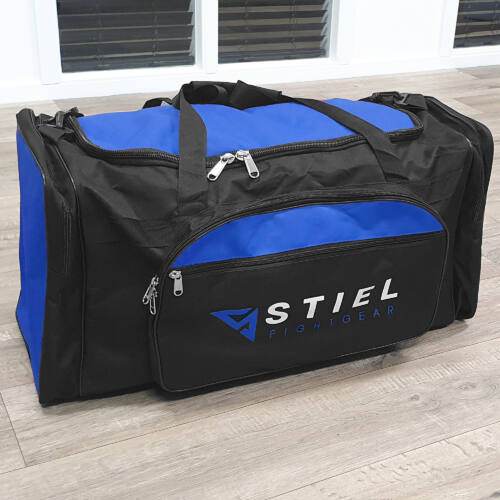 Stiel Sporttas - Large - Zwart met Blauw - 70 x 38 x 28cm jokasport.nl
