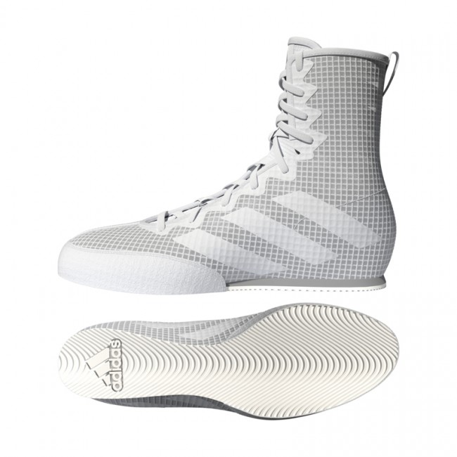 Adidas Box Hog 4 - Boksschoenen - Wit met grijs